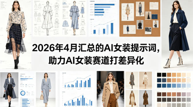 2026年4月汇总的AI女装提示词，助力AI女装赛道打差异化-优创云