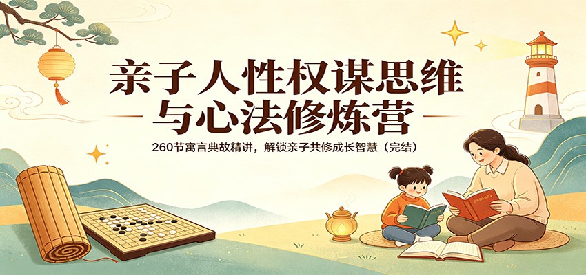 亲子人性权谋思维与心法修炼营：260节寓言典故精讲，解锁亲子共修成长智慧(完结)-优创云