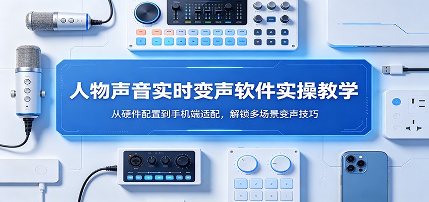 人物声音实时变声软件实操教学：从硬件配置到手机端适配，解锁多场景变声技巧-优创云