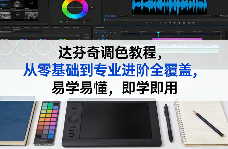 达芬奇调色教程，从零基础到专业进阶全覆盖，易学易懂，即学即用-优创云