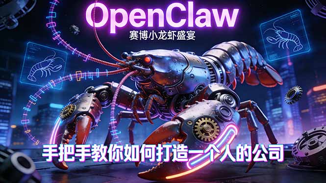 OpenClaw，小龙虾-从产品到爆款的成长之路，手把手教你如何打造一个人的公司-优创云