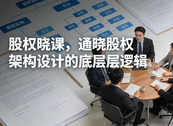 股权晓课，通晓股权架构设计的底层逻辑-优创云