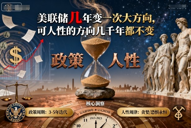 付费文章：美联储几年变一次大方向，可人性的方向几千年都不变-优创云