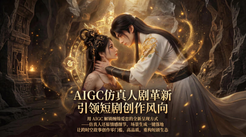AIGC仿真人《合欢宗》短剧教学，用AIGC解锁缠绵爱恋的全新呈现方式，让跨时空故事创作零门槛、高品质，重构短剧生态-优创云