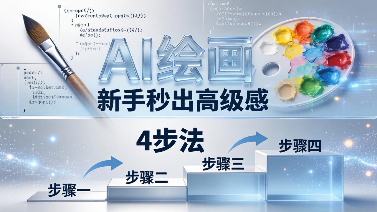 AI绘画入门别再硬磕了！即梦4步法：万能提示词公式+BRTR框架，新手秒出高级感-优创云