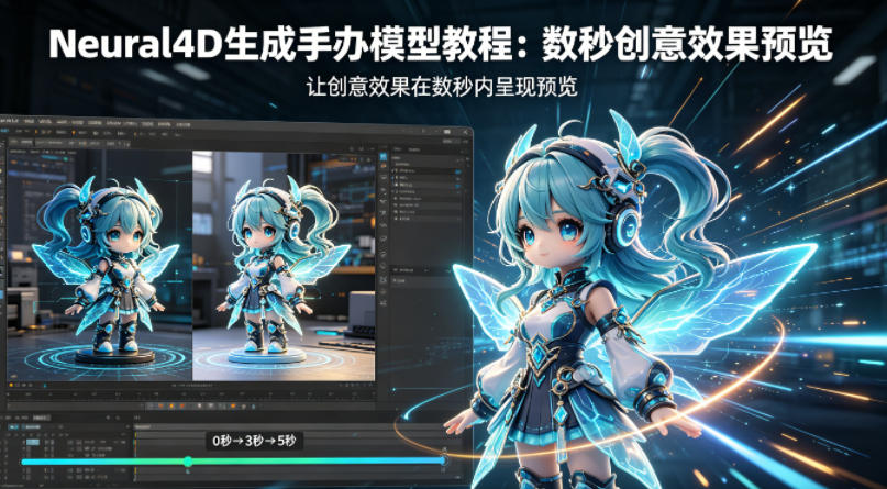 Neural4D生成手办模型教程，让创意效果在数秒内呈现预览-优创云