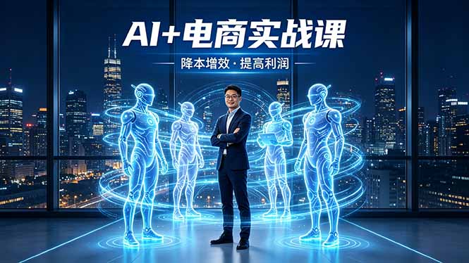 AI+电商实战课，1人+N个AI 智能体，把SOP变AI员工，实现降本增效提高利润-优创云