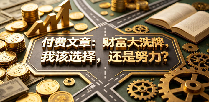 付费文章：财富大洗牌，我该选择，还是努力？-优创云