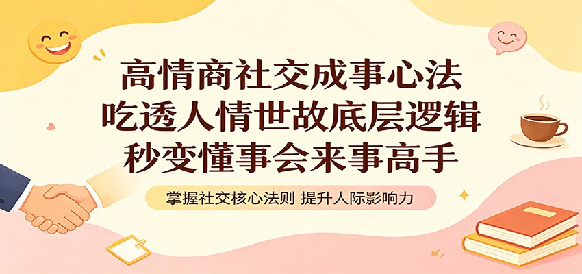 高情商社交成事心法:吃透人情世故底层逻辑,秒变懂事会来事高手-优创云