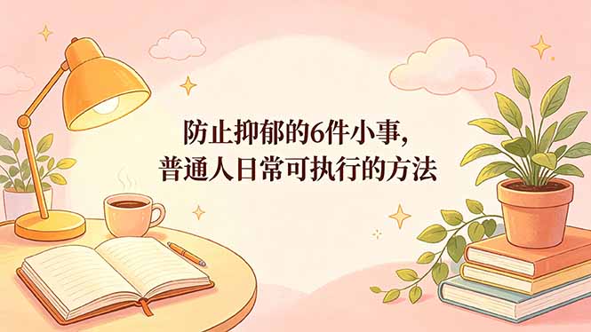 付费文章：防止抑郁的6件小事，普通人日常可执行的方法-优创云