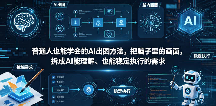 普通⼈也能学会的AI出图⽅法，把脑子里的画面，拆成AI能理解、也能稳定执行的需求【文档】-优创云