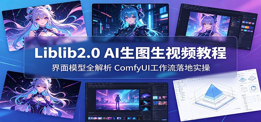 Liblib2.0 AI生图生视频教程:界面模型全解析,ComfyUI工作流落地实操-优创云