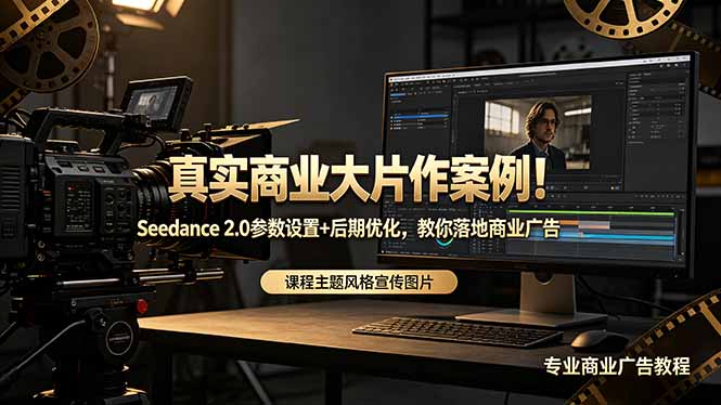 真实商业大片作案例!Seedance 2.0参数设置+后期优化,教你落地商业广告-优创云