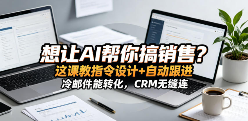 想让AI帮你搞销售?这课教指令设计+自动跟进,冷邮件能转化,CRM无缝连!【原创双语字幕】-优创云