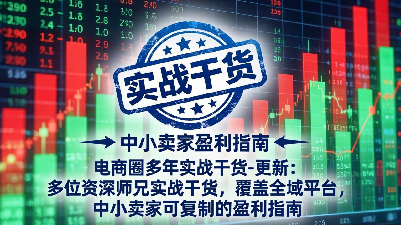 电商圈多年实战干货-更新5月20:多位资深师兄实战干货/覆盖全域平台,中小卖家可复制的盈利指南-优创云